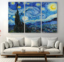 Vincent Van Gogh The Starry Night Abstract Wall Art Canvas