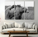 Bear and Cub Wall Art Canvas | 399 Bear Cub