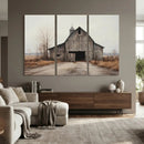 Farmhouse Rustic Barn Wall Art Canvas Print – Framed and