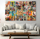 Abstract Art Collage Wall Art Canvas Print – Framed, Ready