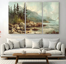 Abstract Acadia National Park Wall Art Canvas Print -