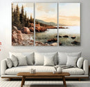 Serene Coastal View of Acadia National Park Wall Art -