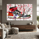 Jordan Shoes Graffiti Wall Art Canvas Print- Jordan Graffiti by MyGreatCanvas | Canvas Wall Art Prints | Photo Prints & Wall Decor