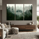 Foggy Forest Wall Art – Tranquil Green Woodland Canvas by MyGreatCanvas | Canvas Wall Art Prints | Photo Prints & Wall Decor