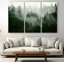 Misty Forest Wall Art – Tranquil Green Woodland Canvas by MyGreatCanvas | Canvas Wall Art Prints | Photo Prints & Wall Decor