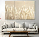 Grass Wall Art Print - Elegant Neutral Decor for Living