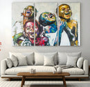Shai Yossef Style Canvas Art - Joyful African Black Kids