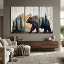 Rustic Bear Wall Art - Grizzly 399 Bear Wall Art - Mountain