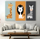 Boho Jungle Animal Nursery Wall Art Prints – Safari Decor by MyGreatCanvas | Canvas Wall Art Prints | Photo Prints & Wall Decor