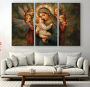 Mary Jesus Canvas Wall Art Print - Madonna and Child with