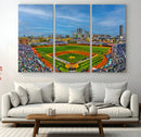 Wrigley Field Chicago Cubs Panoramic Canvas Print –