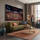 Texas Stadium Night Game Wall Art Canvas Print – Vibrant