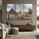 Rustic Autumn Farmhouse Wall Art Canvas Print – Serene