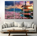 Mount Fuji Cherry Blossom Wall Art Canvas Print – Framed by MyGreatCanvas | Canvas Wall Art Prints | Photo Prints & Wall Decor
