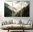 Misty Valley Wall Art: Foggy Forest Canvas Print by MyGreatCanvas | Canvas Wall Art Prints | Photo Prints & Wall Decor