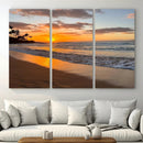 Tropical Beach Wall Art – Framed Sunset Ocean Canvas by MyGreatCanvas | Canvas Wall Art Prints | Photo Prints & Wall Decor