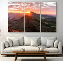 Mountain Sunrise Wall Art Canvas Print – Alpine Ridge