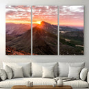 Mountain Sunrise Wall Art – Framed Alpine Ridge Canvas by MyGreatCanvas | Canvas Wall Art Prints | Photo Prints & Wall Decor