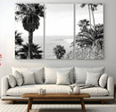 Palm Trees Wall Art Canvas Print – Framed Coastal Ocean
