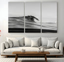 Black Wave Wall Art Canvas Print – Framed Abstract Surf by MyGreatCanvas | Canvas Wall Art Prints | Photo Prints & Wall Decor