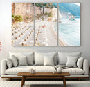 Beach Wall Art Canvas Print – Framed Coastal Seascape Summer
