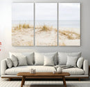Beach Dunes Wall Art Canvas Print – Framed Serene Coastal
