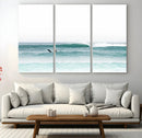 Surfing Wall Art Canvas Print – Framed Ocean Waves