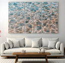 Clear Water Wall Art Canvas Print – Framed Sunlit Ocean