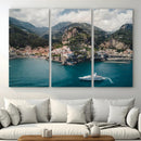 Amalfi Coast Wall Art – Framed Italian Seaside Canvas by MyGreatCanvas | Canvas Wall Art Prints | Photo Prints & Wall Decor
