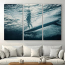 Underwater Surf Wall Art – Framed Ocean Wave Canvas Artwork, by MyGreatCanvas | Canvas Wall Art Prints | Photo Prints & Wall Decor