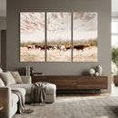 Longhorn Cattle Wall Art Canvas Print – Framed Texas Ranch