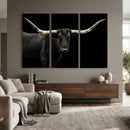 Longhorn Cattle Wall Art Canvas Print – Framed Texas Ranch by MyGreatCanvas | Canvas Wall Art Prints | Photo Prints & Wall Decor