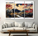 Modern Mount Fuji Wall Art Canvas Print – Framed Abstract