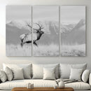 Elk Wildlife Wall Art Canvas Print – Framed Mountain Elk Art by MyGreatCanvas | Canvas Wall Art Prints | Photo Prints & Wall Decor