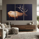 Rustic Elk Wall Art Canvas Print – Framed Moody Wildlife Art by MyGreatCanvas | Canvas Wall Art Prints | Photo Prints & Wall Decor