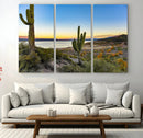 Saguaro Cactus Wall Art Canvas Print – Framed Desert Sunset by MyGreatCanvas | Canvas Wall Art Prints | Photo Prints & Wall Decor
