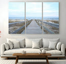 Beach Boardwalk Wall Art Canvas Print – Framed Coastal