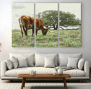 Texas Longhorn Wall Art Canvas Print – Rustic Western Ranch by MyGreatCanvas | Canvas Wall Art Prints | Photo Prints & Wall Decor
