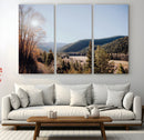 Rustic Landscape Wall Art Canvas Print – Serene Valley Scene