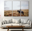 Cowboy Wall Art Canvas Print – Framed Western Rustic Ranch