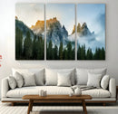 Wilderness Wall Art Canvas Print – Misty Forest Nature