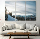 Snowy Mountains Wall Art Canvas Print – Framed Alpine by MyGreatCanvas | Canvas Wall Art Prints | Photo Prints & Wall Decor
