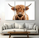 Scottish Highland Cow Canvas Print, Framed Highland Cow by MyGreatCanvas | Canvas Wall Art Prints | Photo Prints & Wall Decor