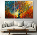 Yggdrasil Tree of Life Mosaic Stained Glass Wall Art, Tree
