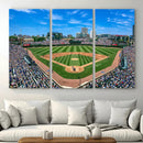 Wrigley Field Baseball Stadium Canvas Wall Art – Packed by MyGreatCanvas | Canvas Wall Art Prints | Photo Prints & Wall Decor