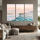 Sunset Surfing Wall Art Canvas Print, Ocean Wave Surfer with by MyGreatCanvas | Canvas Wall Art Prints | Photo Prints & Wall Decor