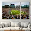 Green Bay Packers Lambeau Field Stadium Wall Art Canvas by MyGreatCanvas | Canvas Wall Art Prints | Photo Prints & Wall Decor