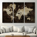 Vibrant Watercolor World Map Wall Art – Stunning Multicolor by MyGreatCanvas | Canvas Wall Art Prints | Photo Prints & Wall Decor