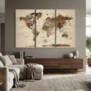 World Map Canvas Print – Framed Detailed Map of the World by MyGreatCanvas | Canvas Wall Art Prints | Photo Prints & Wall Decor