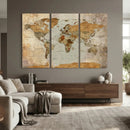 World Map Canvas Print – Detailed Map of the World Wall Art by MyGreatCanvas | Canvas Wall Art Prints | Photo Prints & Wall Decor